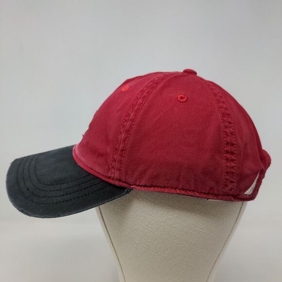 Nautica Men's Slideback Hat Red Size OS Graphic Logo 100% Cotton - Picture 3 of 7
